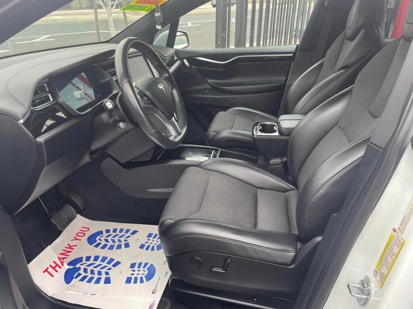 2018 WHITE /BLACK Tesla Model X (5YJXCAE28JF) , located at 744 E Miner Ave, Stockton, CA, 95202, (209) 944-5770, 37.956863, -121.282082 - Photo#8